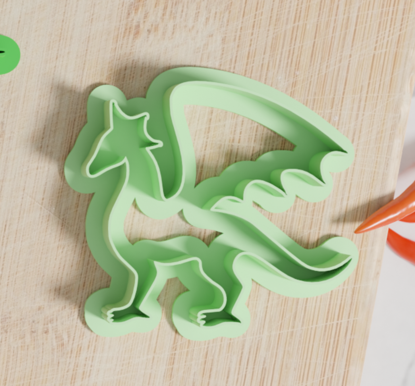Dragon Cookie Cutters. Set of 6 Premium Dragon Cookie Cutters. Four Sizes, Tons Of Colors!