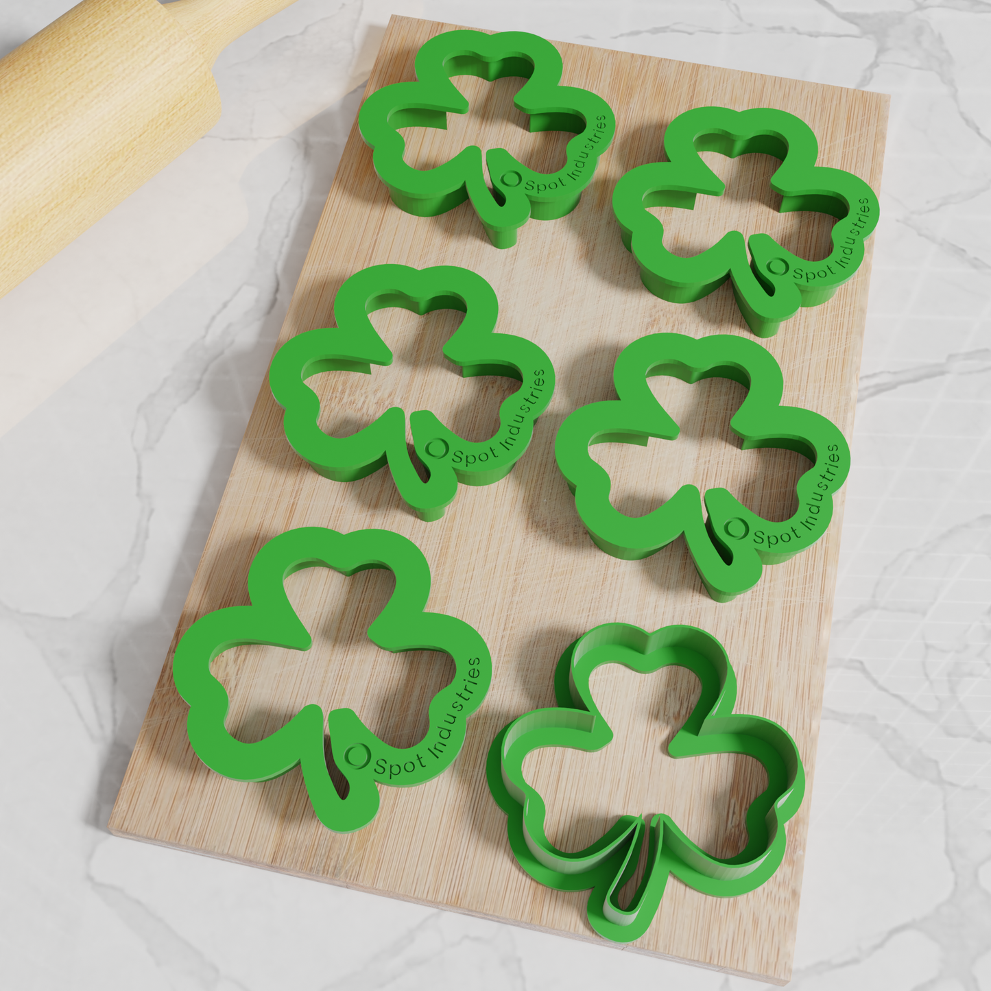 Clover Cookie Cutter. Multiple Sizes And Colors. Lucky Clover Cookie Cutter Matches Our Other St. Patrick's Cutters