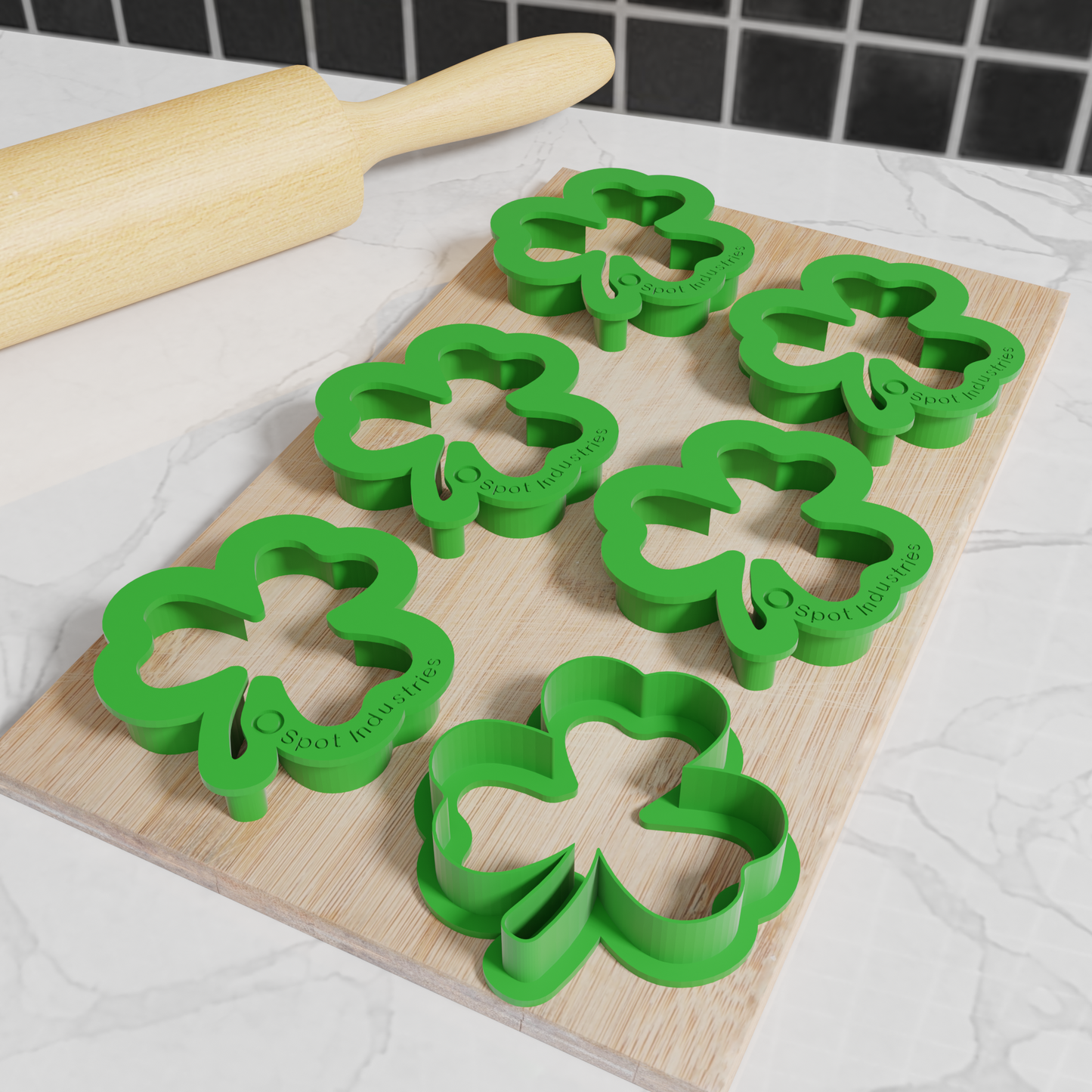 Clover Cookie Cutter. Multiple Sizes And Colors. Lucky Clover Cookie Cutter Matches Our Other St. Patrick's Cutters