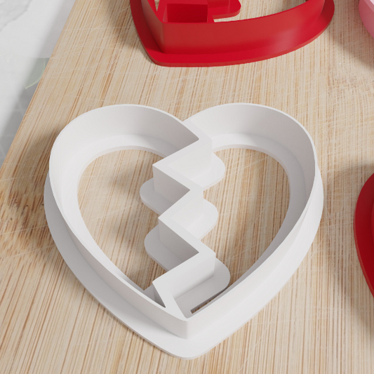 Broken Heart Cookie Cutters. Tons Of Sizes And Colors. Great BFF Cookies With Broken Heart Cookie Cutter!