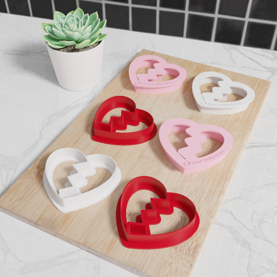 Broken Heart Cookie Cutters. Tons Of Sizes And Colors. Great BFF Cookies With Broken Heart Cookie Cutter!