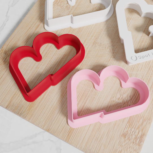 Double Heart Cookie Cutters. Set of 6 In Multiple Sizes And Colors. Matches Our Other Heart Cutters