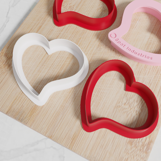 Heart Cookie Cutter. Set of 6, Multiple Sizes And Colors. Matches Our Other Valentine's Cookie Cutters