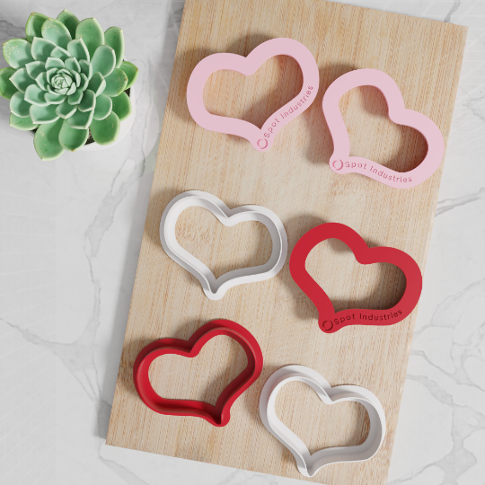 Heart Shape Cookie Cutter Set. Multiple Sizes And Colors. Matches Our Other Heart Shape Cookie Cutters