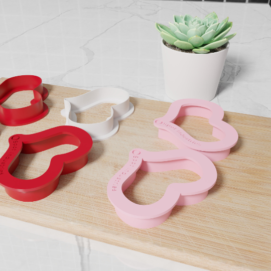Heart Shape Cookie Cutter Set. Multiple Sizes And Colors. Matches Our Other Heart Shape Cookie Cutters