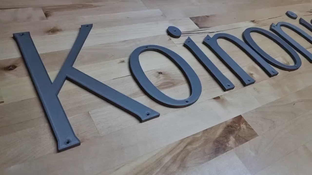 Custom Screw Mount Sign Letters (1/4in). Any Font, Size Or Color. Stunning Screw Mount Sign Letters For Offices, Meeting Rooms & More!