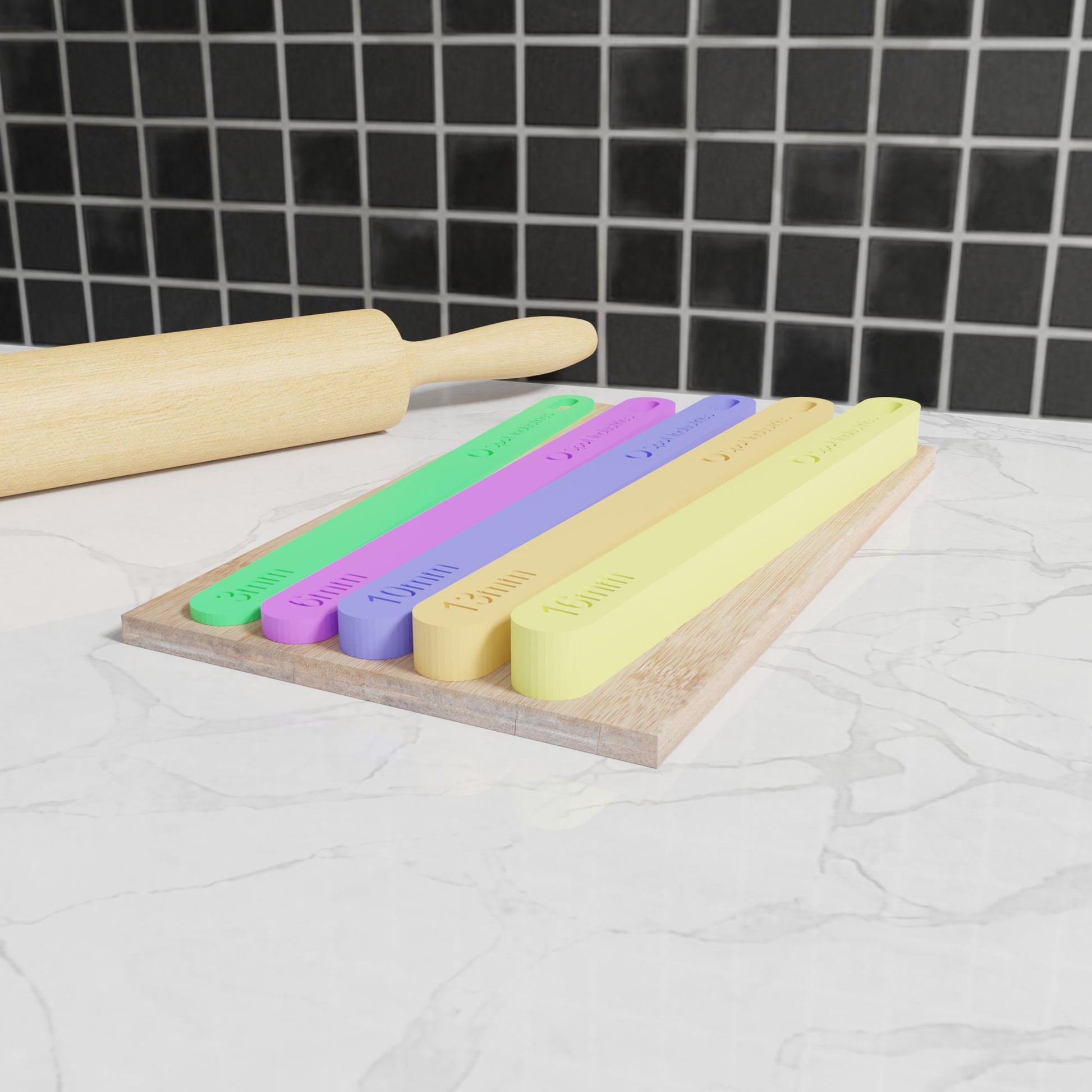 Dough Stick Set (Metric mm). Get The Perfect Height Every Time With Our Eco-Friendly Dough Stick Set