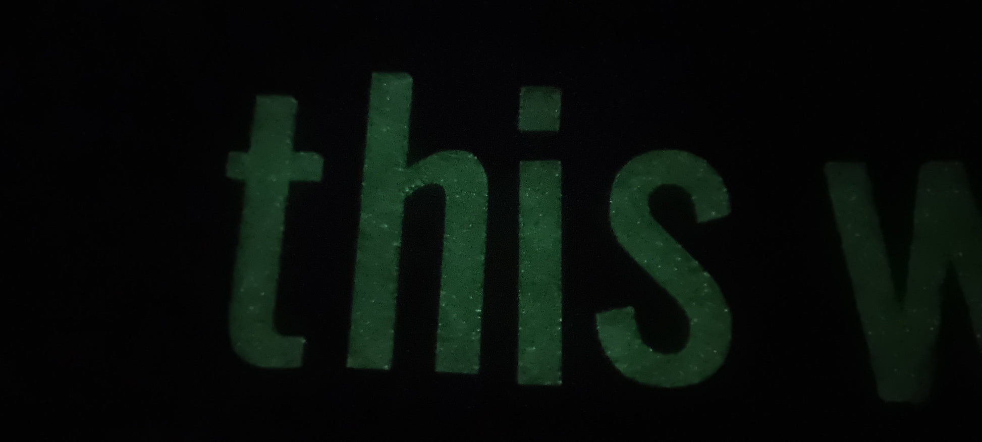 Glow In The Dark Custom Sign Letters. Any Font, Size Or Color. Perfect For Indoor Use at Home Or Any Occasion!