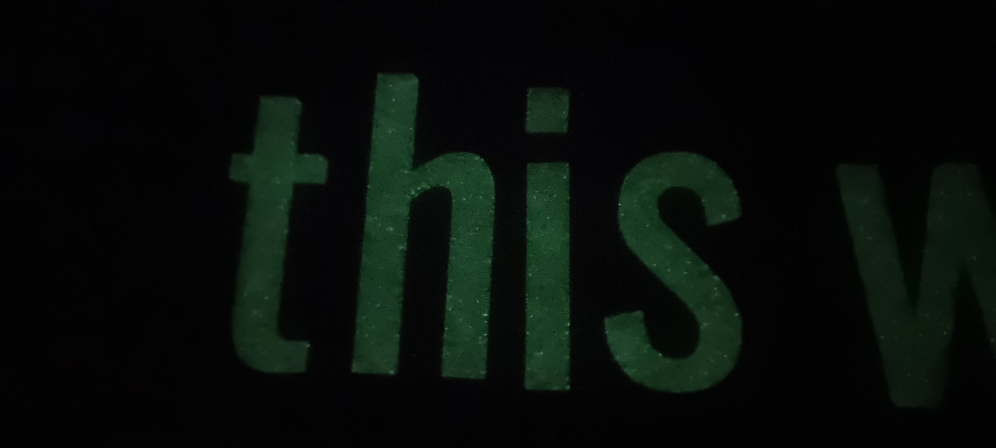 Glow In The Dark Custom Sign Letters. Any Font, Size Or Color. Perfect For Indoor Use at Home Or Any Occasion!