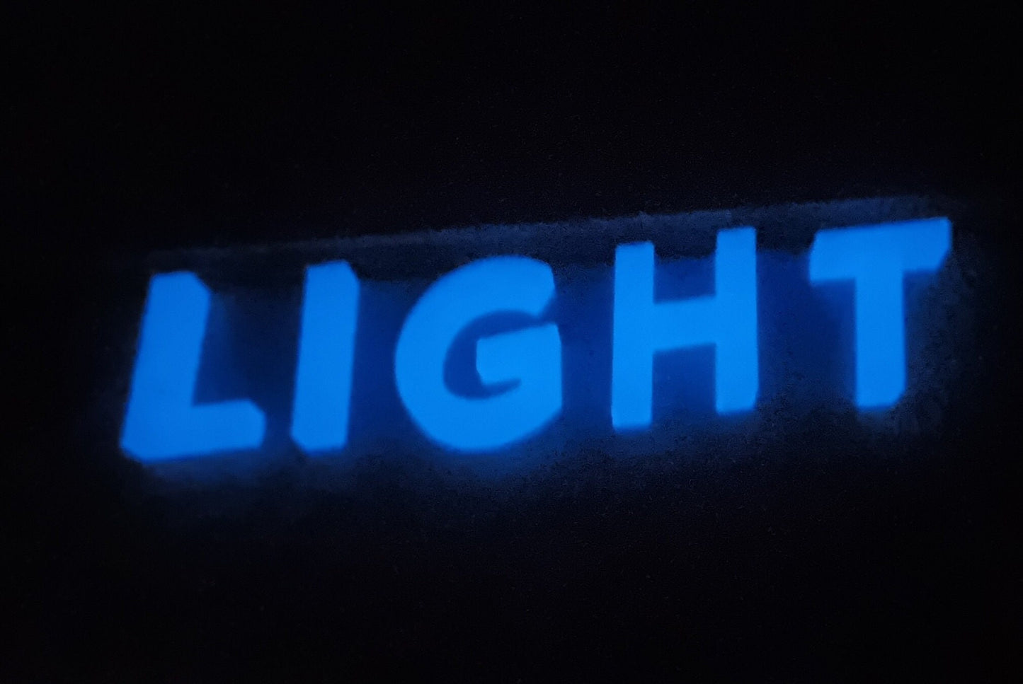 Glow In The Dark Custom Sign Letters. Any Font, Size Or Color. Perfect For Indoor Use at Home Or Any Occasion!