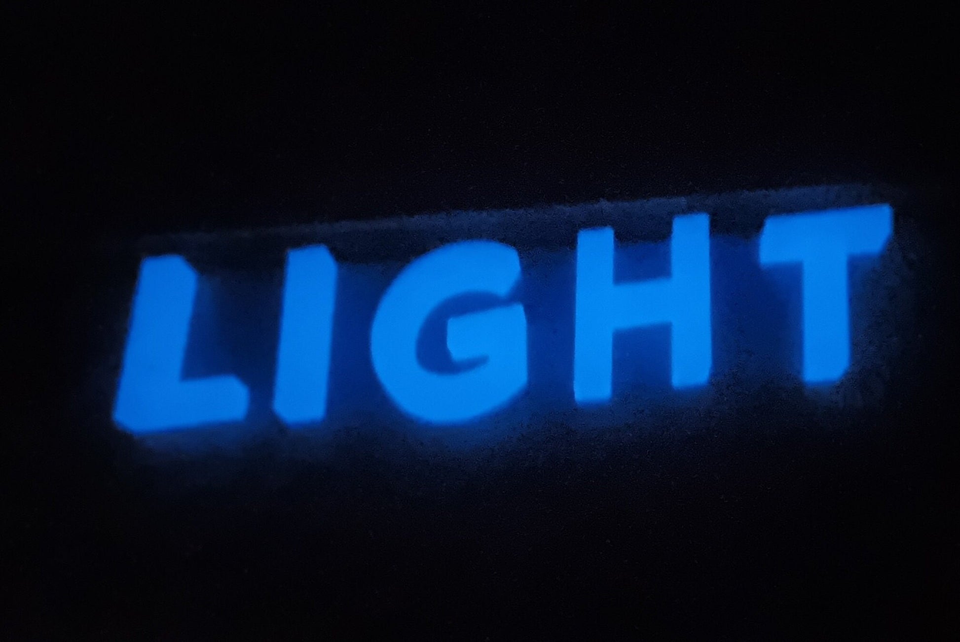 Glow In The Dark Custom Sign Letters. Any Font, Size Or Color. Perfect For Indoor Use at Home Or Any Occasion!