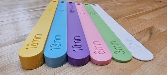 12in XL Dough Stick Pairs Metric (mm). Perfect Height Every Time With Our Eco-Friendly XL Dough Stick Set In Metric (mm)