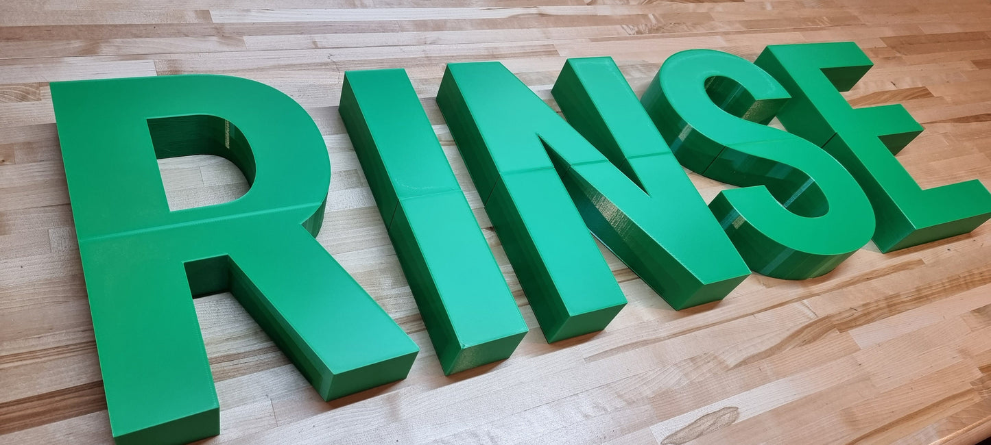 Totally Custom 2 Inch Thick 3D Sign Letters. Any Font, Size or Color! Indoor. Our 3D Sign Letters Make An Impact