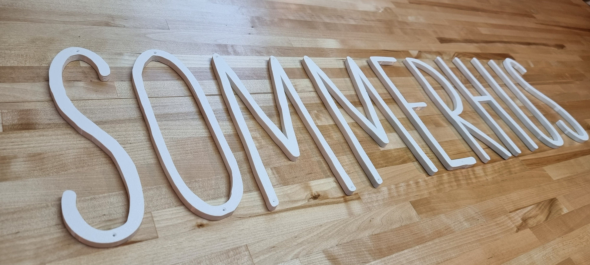 Custom Outdoor Screw Mount Sign Letters (1/2in). Any Font, Size Or Color. Stunning Screw Mount Sign Letters For Your Outdoor Projects!