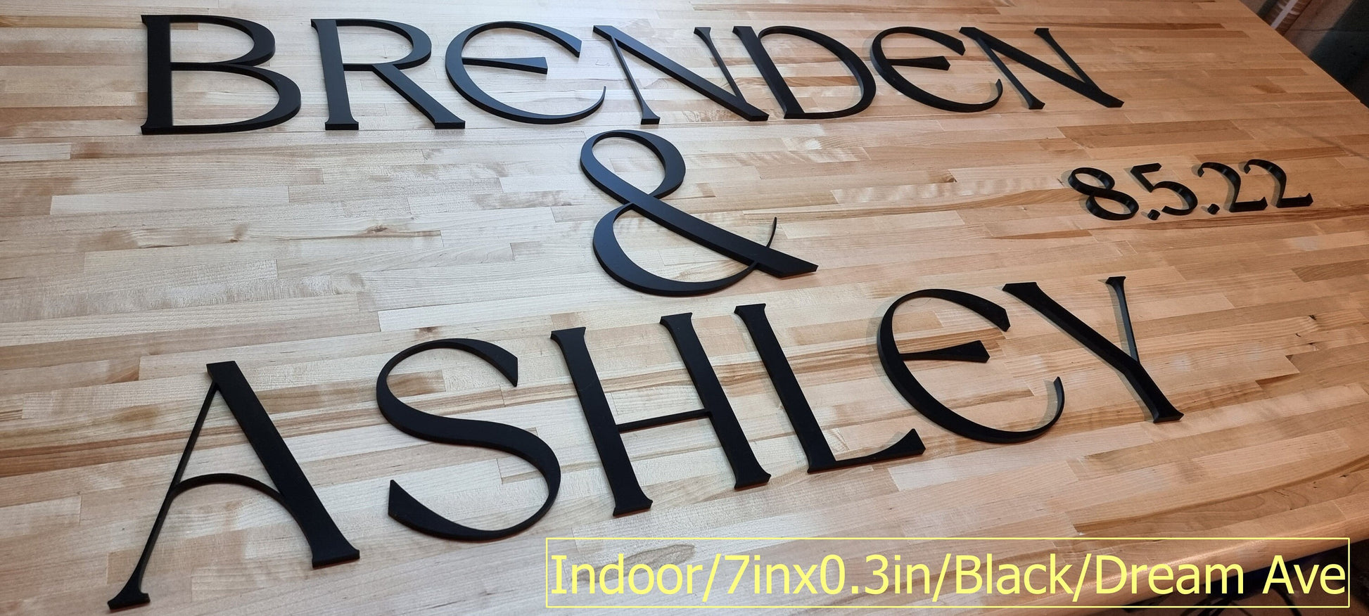 Totally Custom Wedding Sign Letters 1/3in Thick. Any Font, Size Or Color. Perfect Wedding Letters For Ceremonies, Receptions, Parties & More