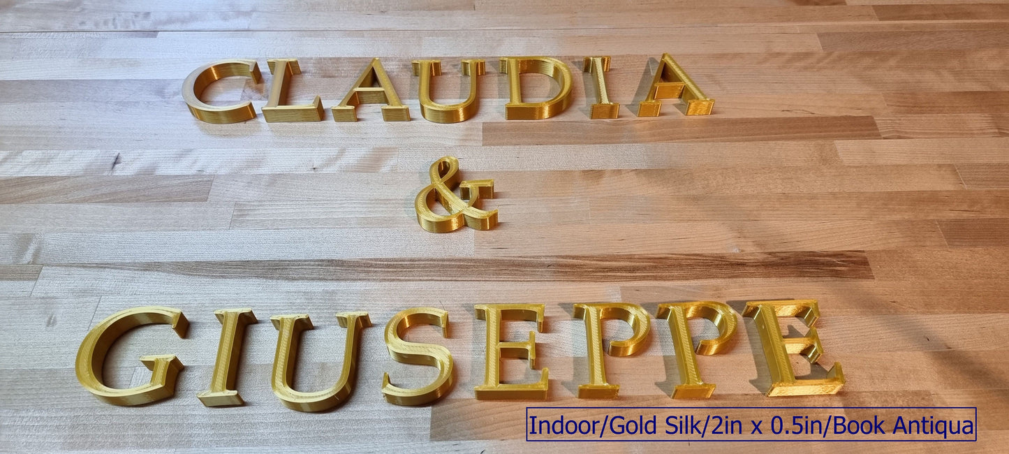 Totally Custom Wedding Sign Letters 1/2in thick. Any Font, Size Or Color. Perfect Wedding Letters For Ceremonies, Receptions, Parties & More