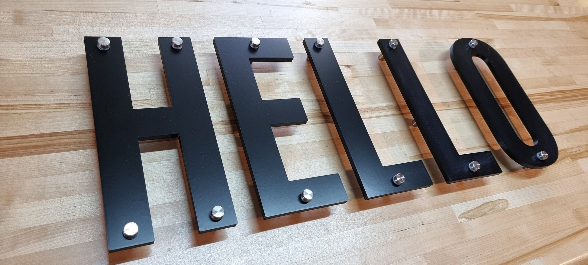 Totally Custom Indoor Sign Letters (1/3in, Standoff Mount). Any Font, Size Or Color. Stunning Standoff Sign Letters For Business & More!