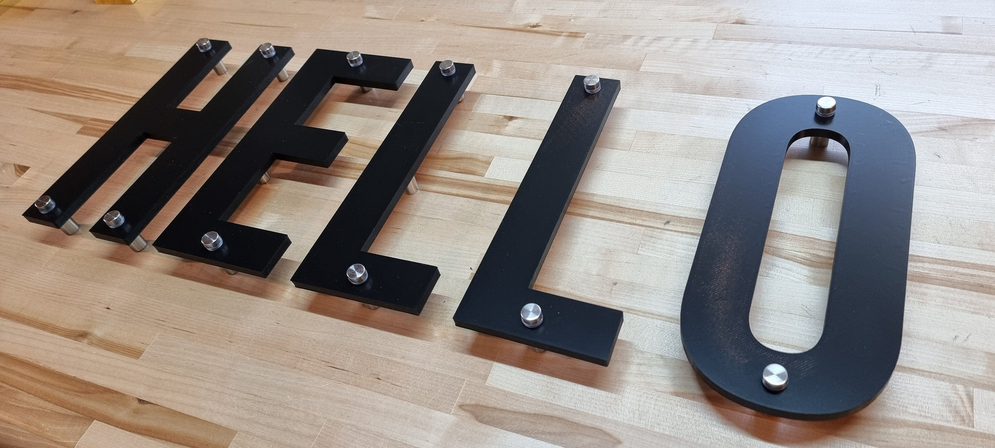 Totally Custom Indoor Sign Letters (1/3in, Standoff Mount). Any Font, Size Or Color. Stunning Standoff Sign Letters For Business & More!