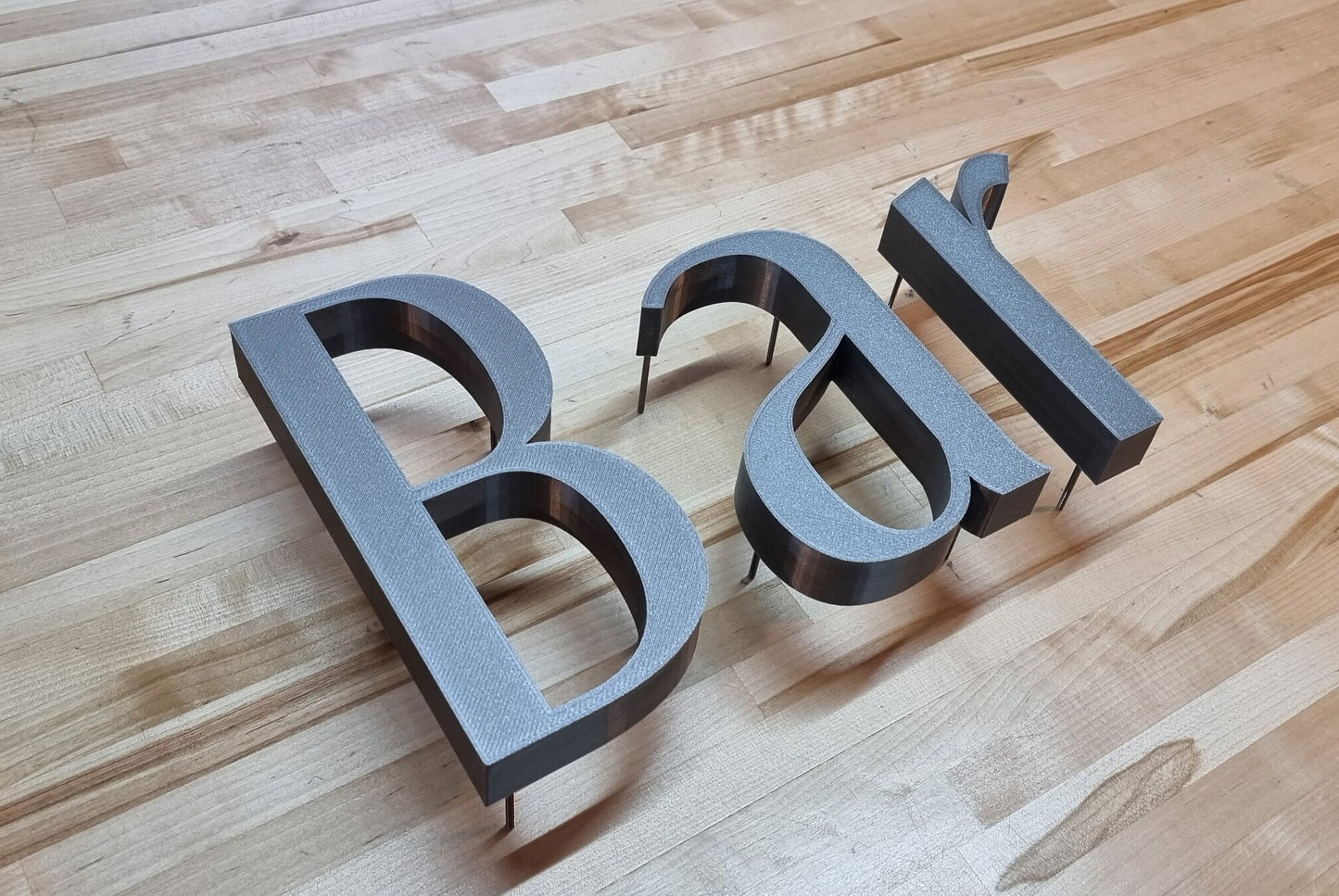 Totally Custom 3D Outdoor Sign Letters (Stud Mount). 1 Inch Thick, Any Font, Size or Color! Our 3D Stud Mount Sign Letters Make An Impact