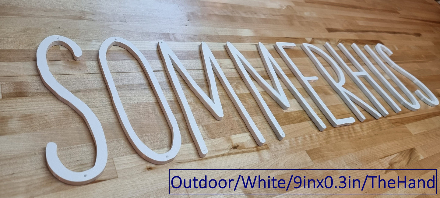 Custom Outdoor Screw Mount Sign Letters (1/2in). Any Font, Size Or Color. Stunning Screw Mount Sign Letters For Your Outdoor Projects!
