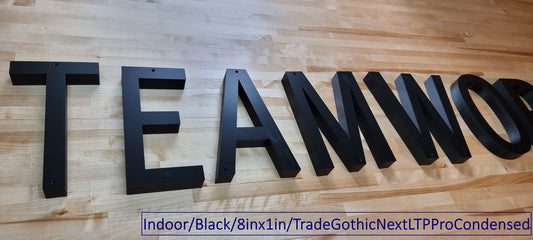 Custom Screw Mount Sign Letters (1in Thick). Any Font, Size Or Color. Stunning Screw Mount Sign Letters For Offices, Meeting Rooms & More!