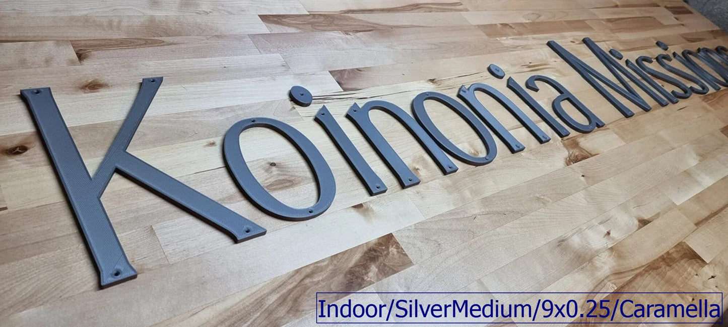 Custom Screw Mount Sign Letters (1/4in). Any Font, Size Or Color. Stunning Screw Mount Sign Letters For Offices, Meeting Rooms & More!