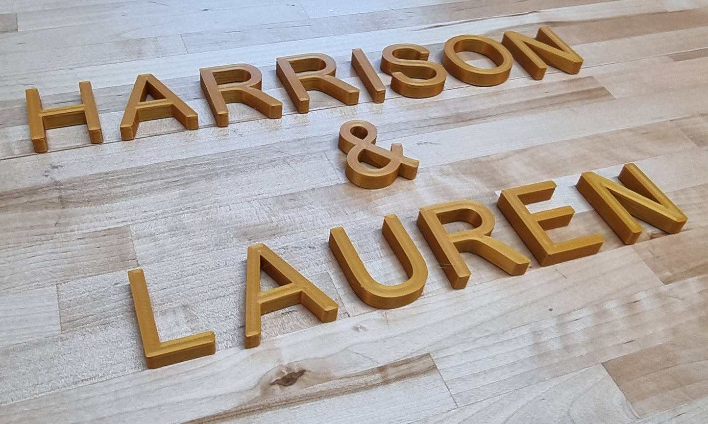 Totally Custom Wedding Sign Letters 1/3in Thick. Any Font, Size Or Color. Perfect Wedding Letters For Ceremonies, Receptions, Parties & More