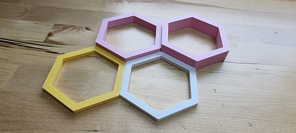 3D Hollow Hexagon Wall Tiles In Tons of Sizes & Colors! Get A Modern Honeycomb Look With 6in Wide 3D Hexagon Wall Tiles
