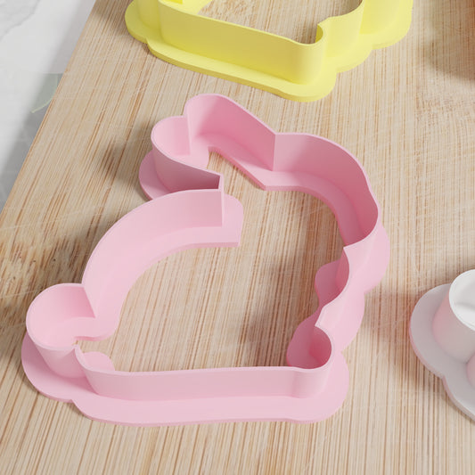 Easter Bunny Cookie Cutter Set. Matches Others In Our Easter Collection. Classic Side Profile Easter Bunny Cookie Cutter