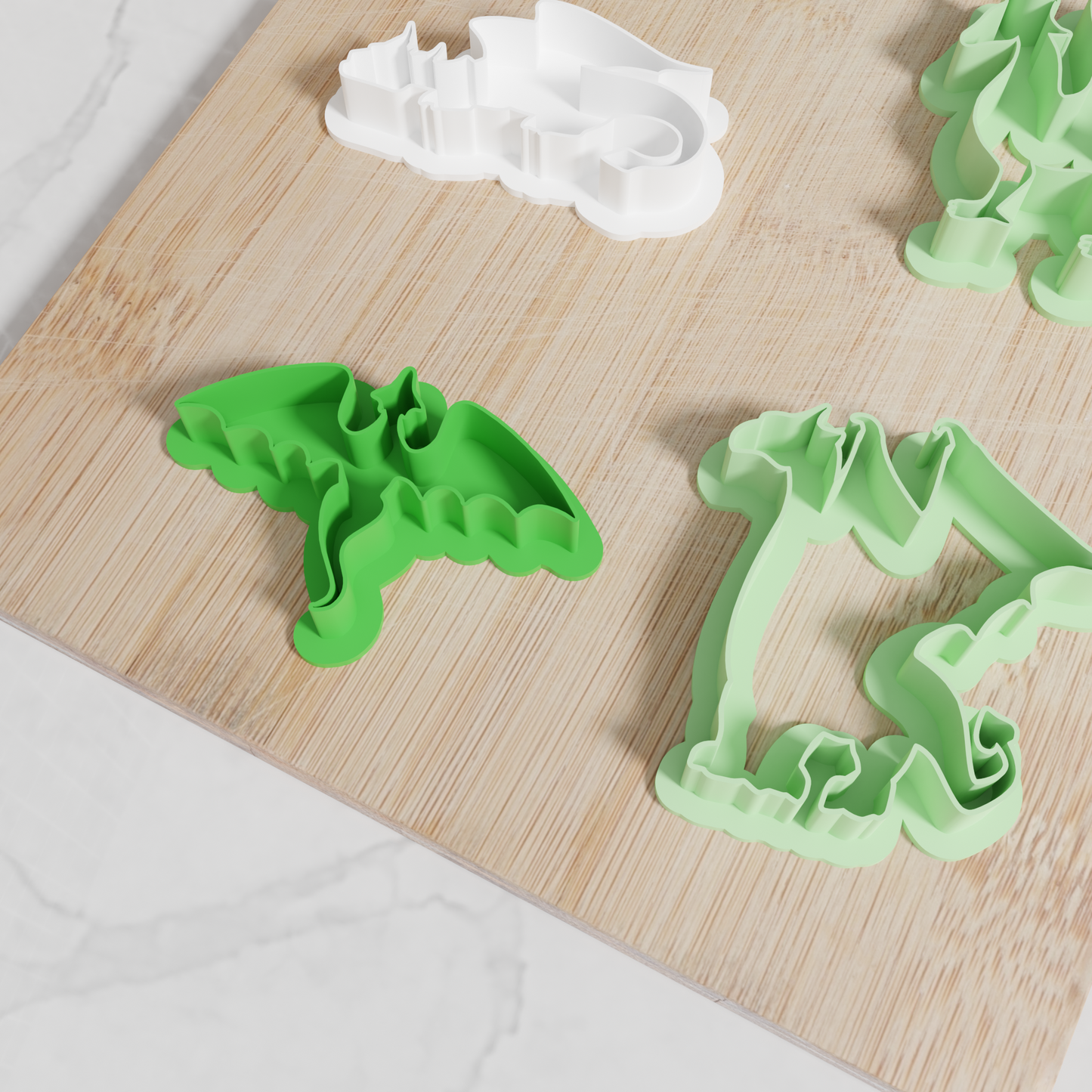 Dragon Cookie Cutters. Set of 6 Premium Dragon Cookie Cutters. Four Sizes, Tons Of Colors!