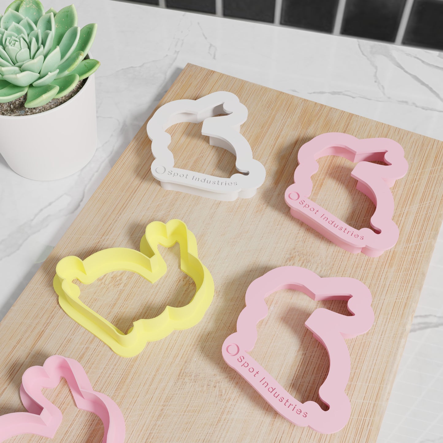 Easter Bunny Cookie Cutter Set. Matches Others In Our Easter Collection. Classic Side Profile Easter Bunny Cookie Cutter