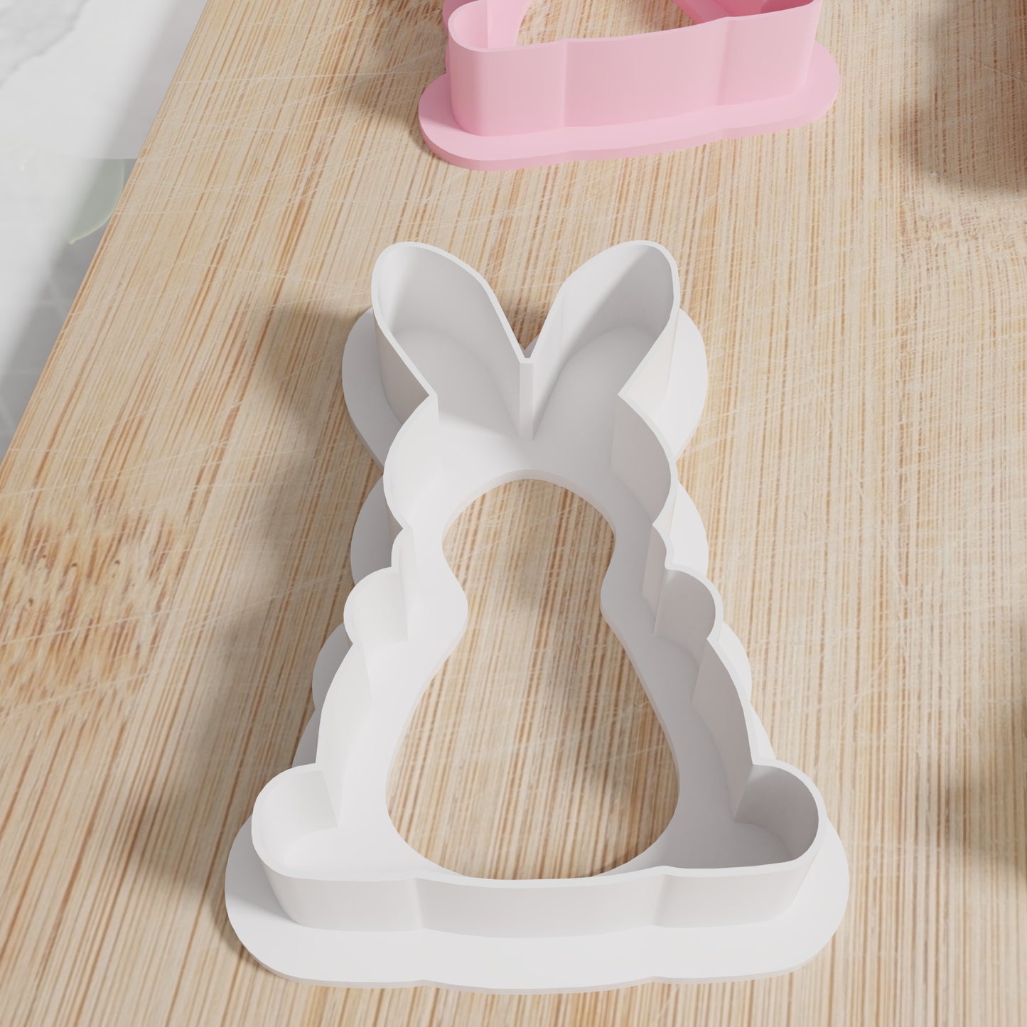 Easter Bunny Shape Cookie Cutter Set. Matches Others In Our Easter Collection. Modern Stylish Easter Bunny Cookie Cutter