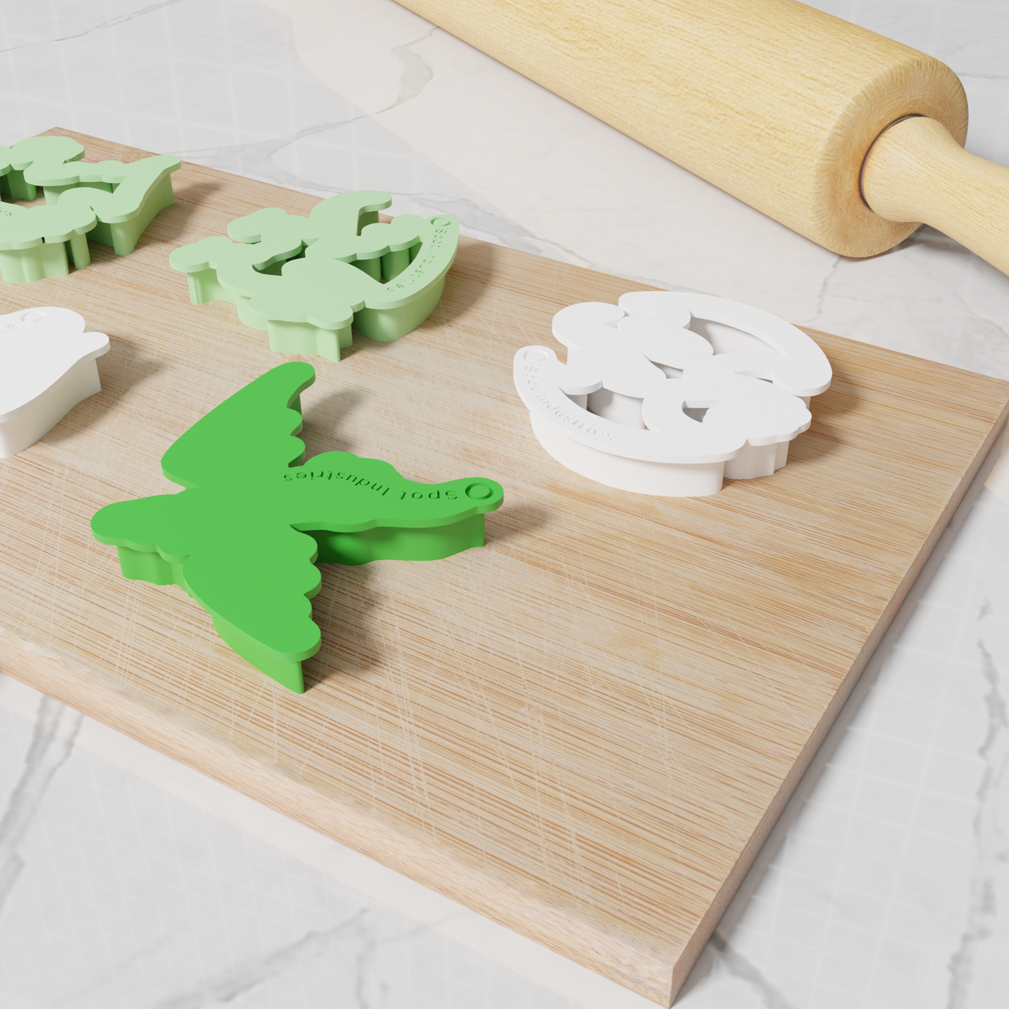 Dragon Cookie Cutters. Set of 6 Premium Dragon Cookie Cutters. Four Sizes, Tons Of Colors!