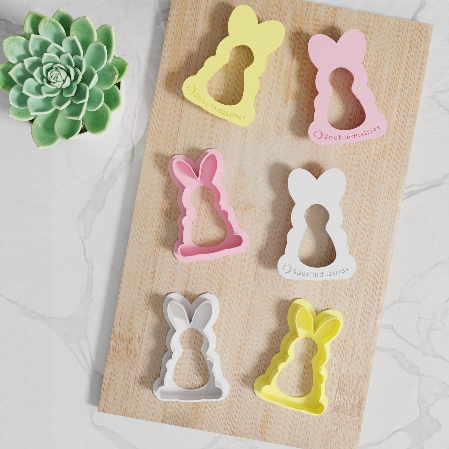 Easter Bunny Shape Cookie Cutter Set. Matches Others In Our Easter Collection. Modern Stylish Easter Bunny Cookie Cutter
