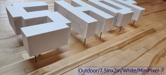 Totally Custom 3D Outdoor Stud Mount Sign Letters - 2 Inch Thick. Any Font, Size or Color! Our 3D Stud Mount Sign Letters Make An Impact