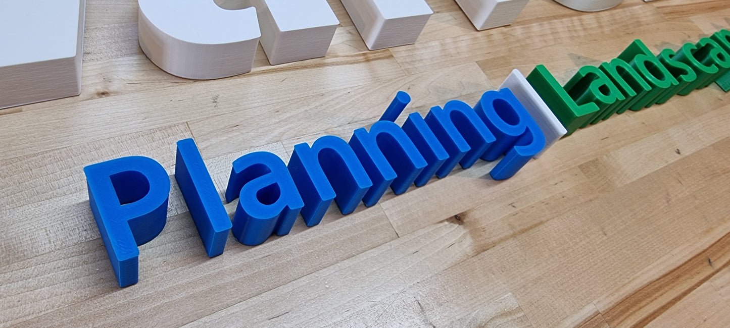 Custom Indoor Sign Letters - 1 Inch Thick