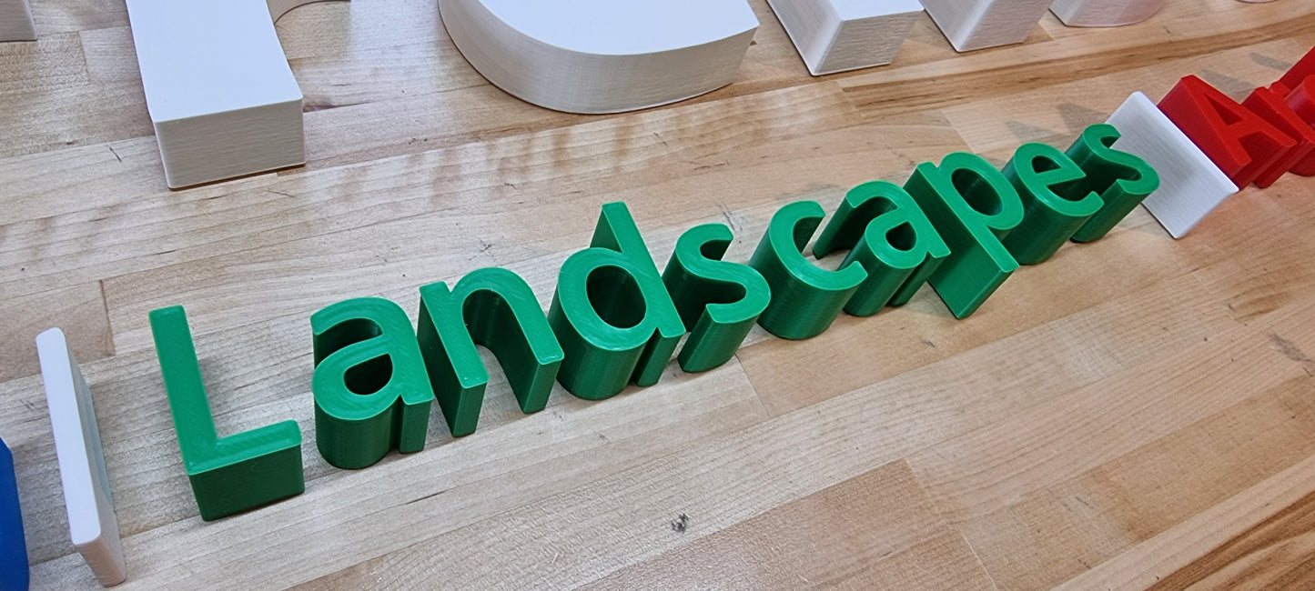 Custom Indoor Sign Letters - 1 Inch Thick