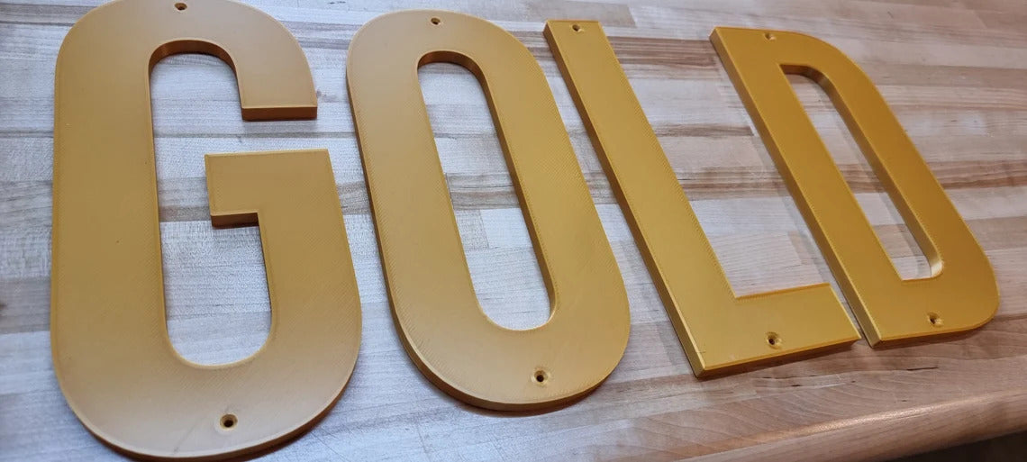 Custom Screw Mount Indoor Sign Letters - 1/3 Inch Thick. Any Font, Size Or Color. Stunning Screw Mount Sign Letters For Offices, Meeting Rooms & More!