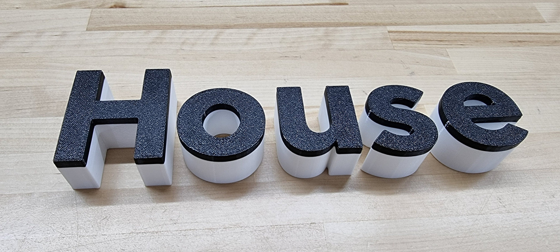 Totally Custom 2 Color 3D Outdoor Sign Letters. 1 Inch Thick, Any Font, Size or Color! Our 2 Color Outdoor 3D Sign Letters Make An Impact!