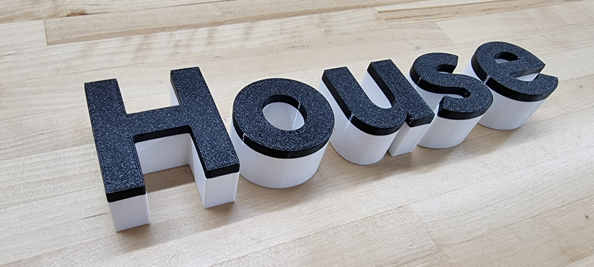 Totally Custom 2 Color 3D Outdoor Sign Letters. 1 Inch Thick, Any Font, Size or Color! Our 2 Color Outdoor 3D Sign Letters Make An Impact!