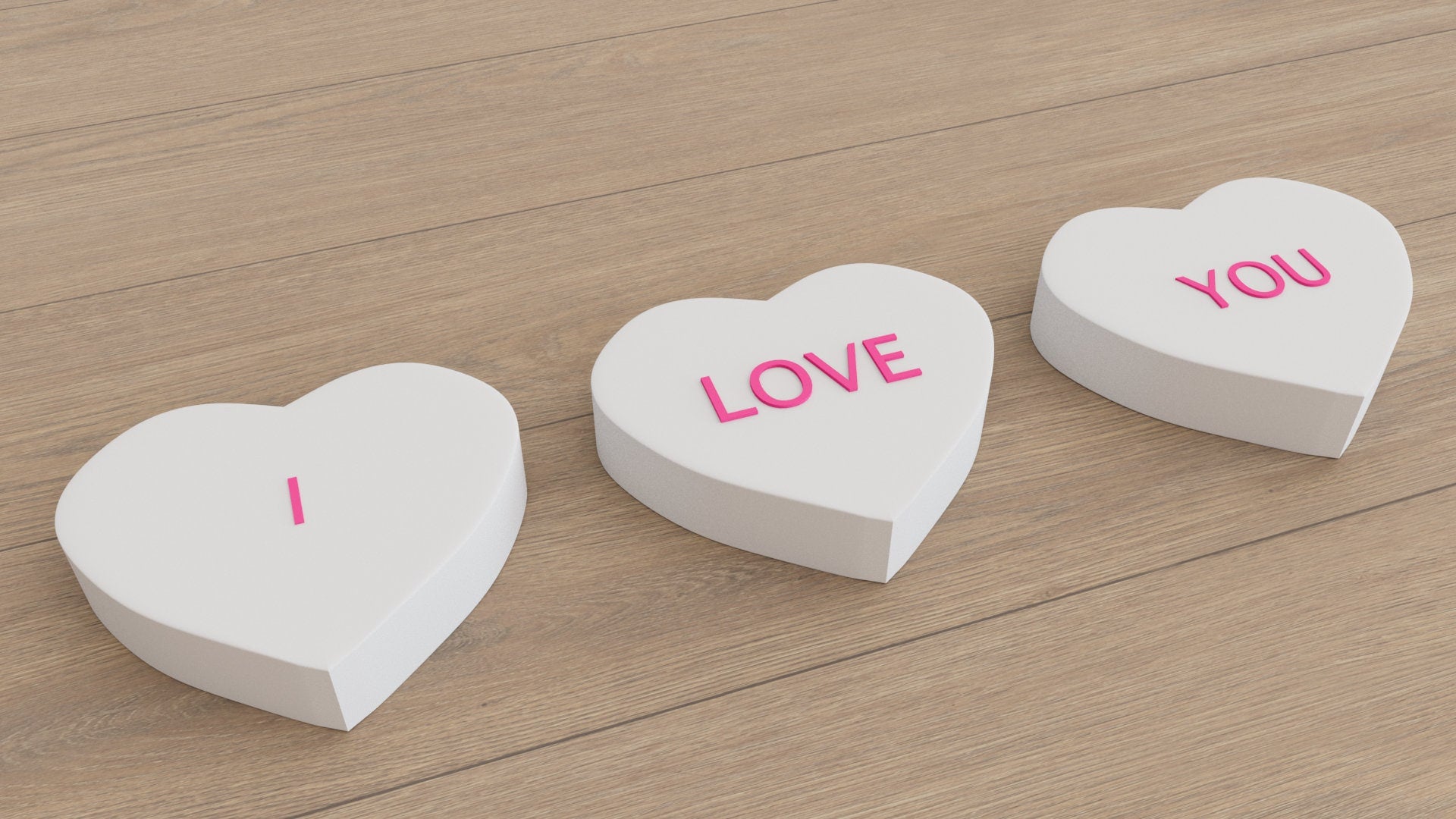 3D Custom Heart Wall Tiles In Tons of Sizes & Colors! 6in Wide, Set of 3. Create A Modern Wall With Easy On Off 3D Custom Heart Wall Tiles