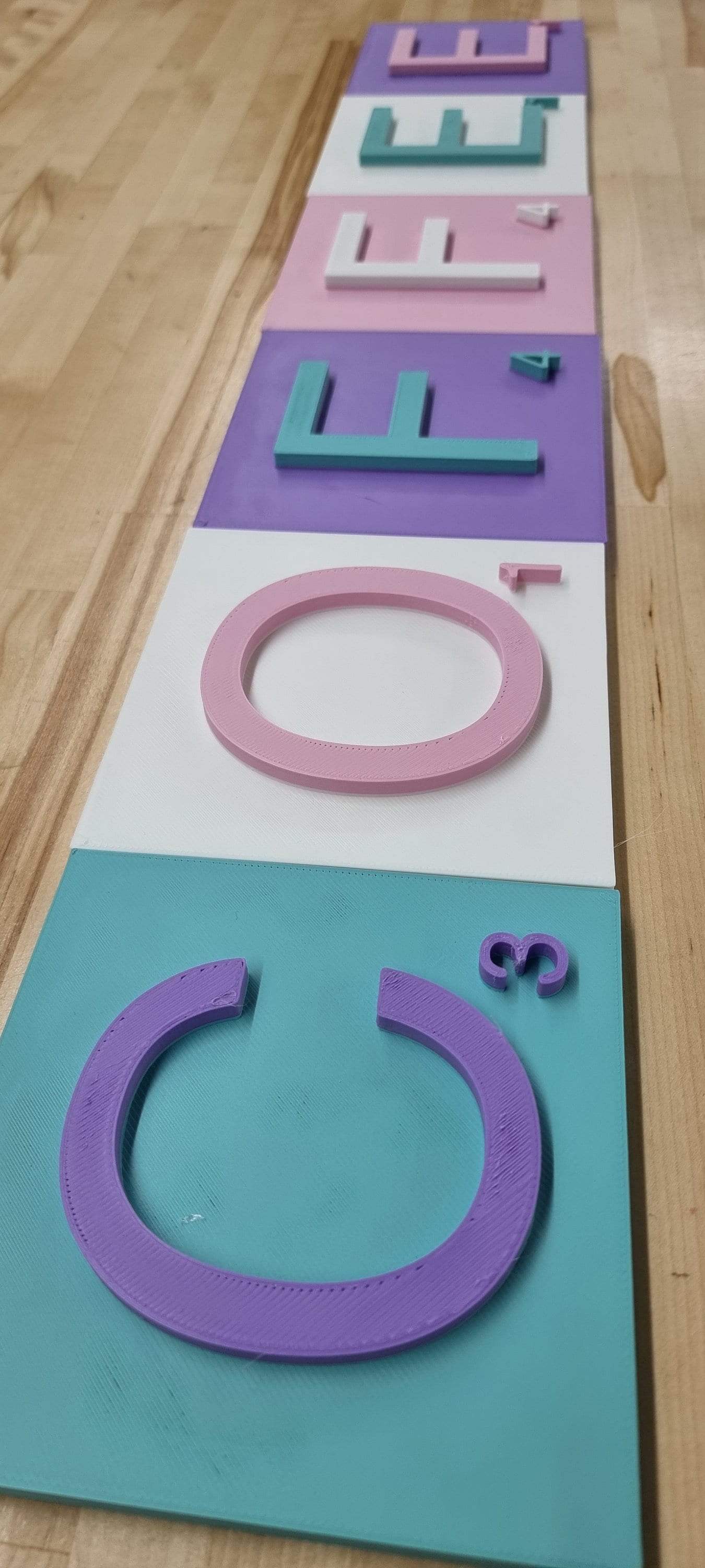 3D Effect Board Game Sign Letter Tiles - 4 Inch. Modern Look 3D Effect Sign Letter Tiles In Tons Of Colors!