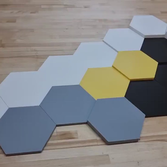 3D Hexagon Wall Tiles In Tons of Sizes & Colors! 5in Wide. Get A Modern Honeycomb Look With 3D Hexagon Wall Tiles