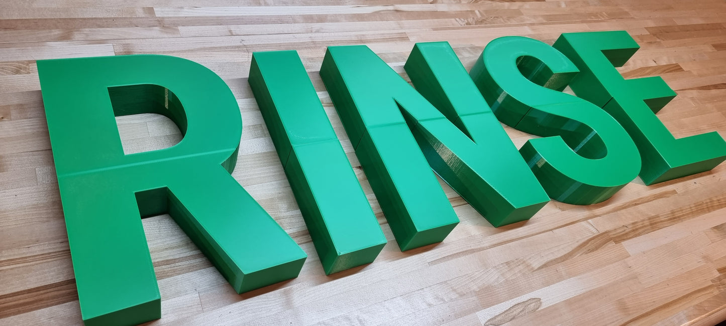 Custom Lobby Sign Letters - 2 Inch Thick