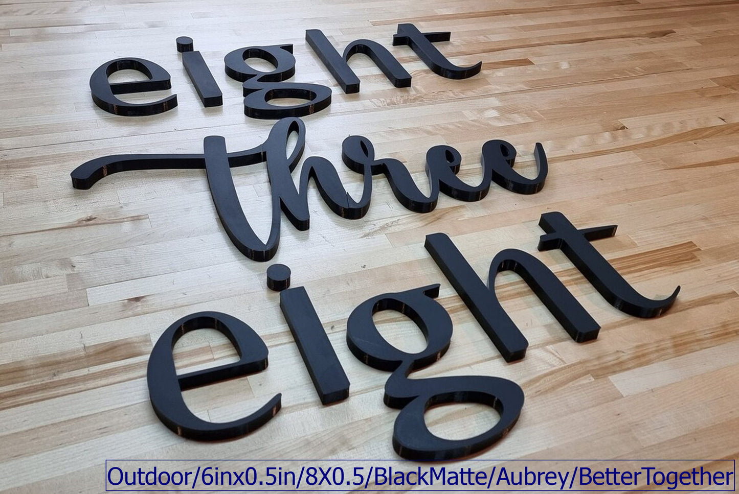 Totally Custom 3D Outdoor Sign Letters - 1/2 Inch Thick, Any Font, Size or Color! Our 3D Sign Letters Make An Impact - Outdoor Safe!