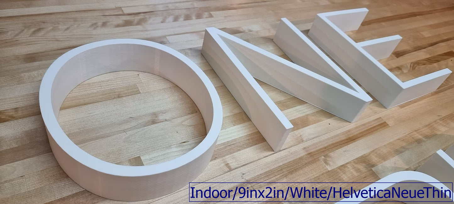 Totally Custom 2 Inch Thick Indoor 3D Sign Letters. Any Font, Size or Color! Our 3D Sign Letters Make An Impact