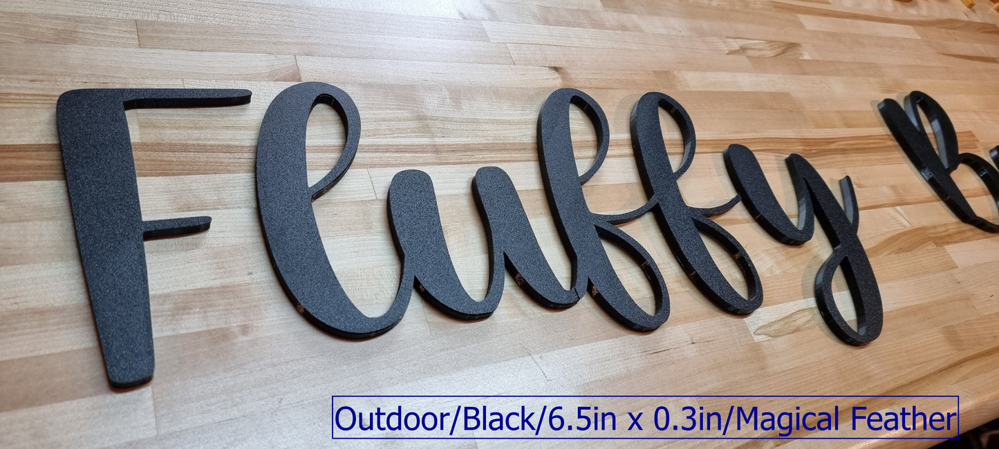 Custom Outdoor Sign Letters - 1/3 Inch Thick