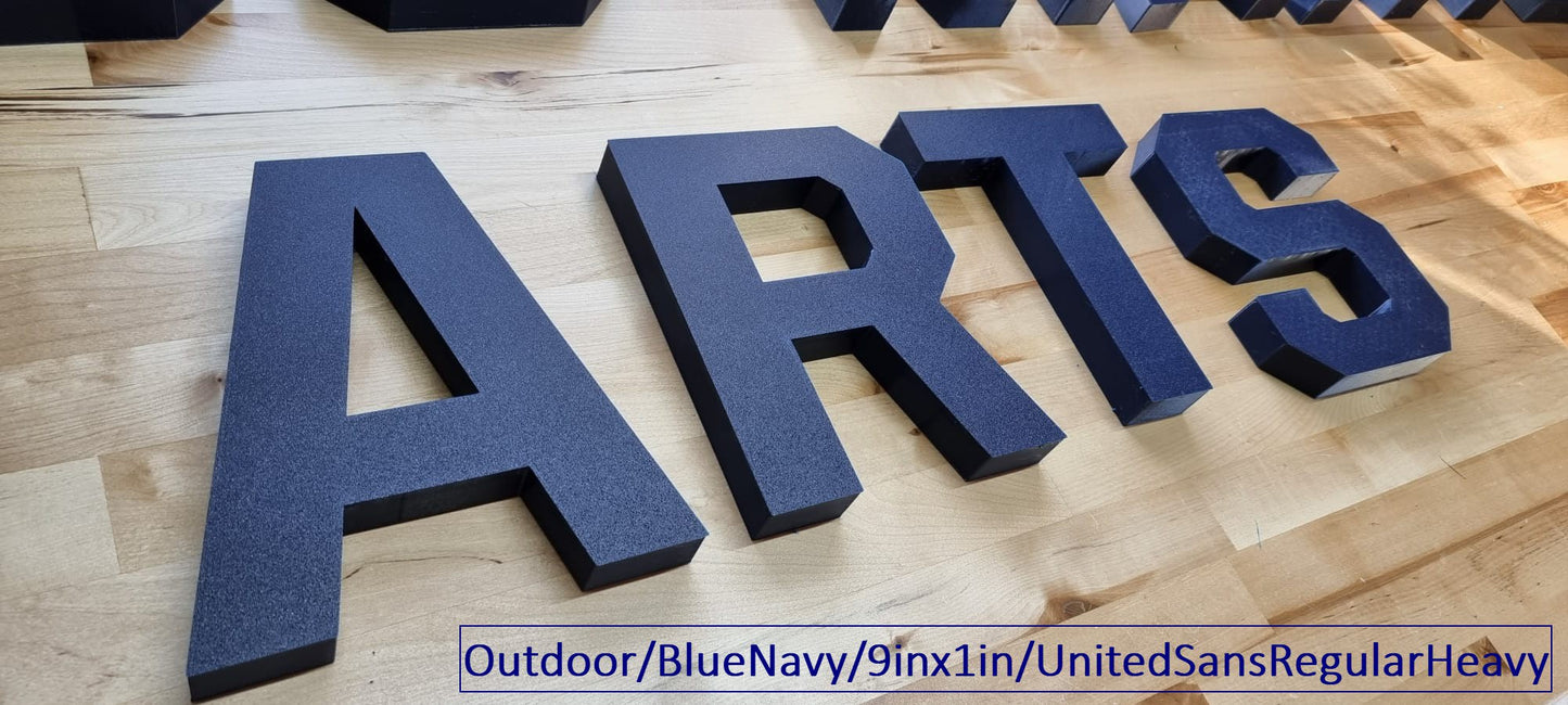 Custom Outdoor Sign Letters - 1 Inch Thick