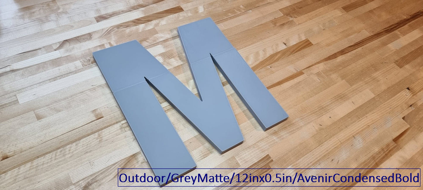 Custom Outdoor Sign Letters (1/2in thick)