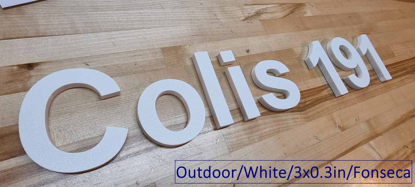 Custom Outdoor Sign Letters - 1/3 Inch Thick